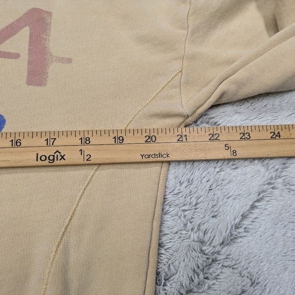 Maeve Anthropologie Sweatshirt Women's S Yellow Highland Park Los Angeles Retro - Picture 4 of 7